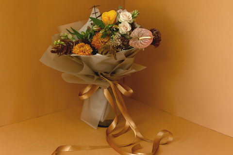 Pumpkin Spice Bouquet en Florero