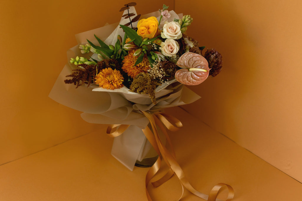 Pumpkin Spice Bouquet en Florero
