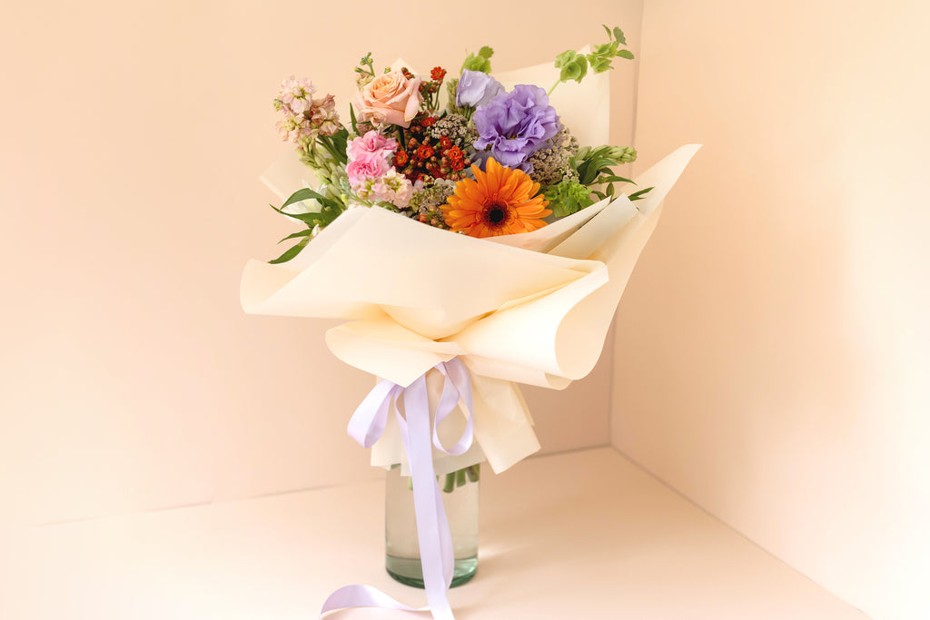 Corazón de Melón Bouquet en Florero